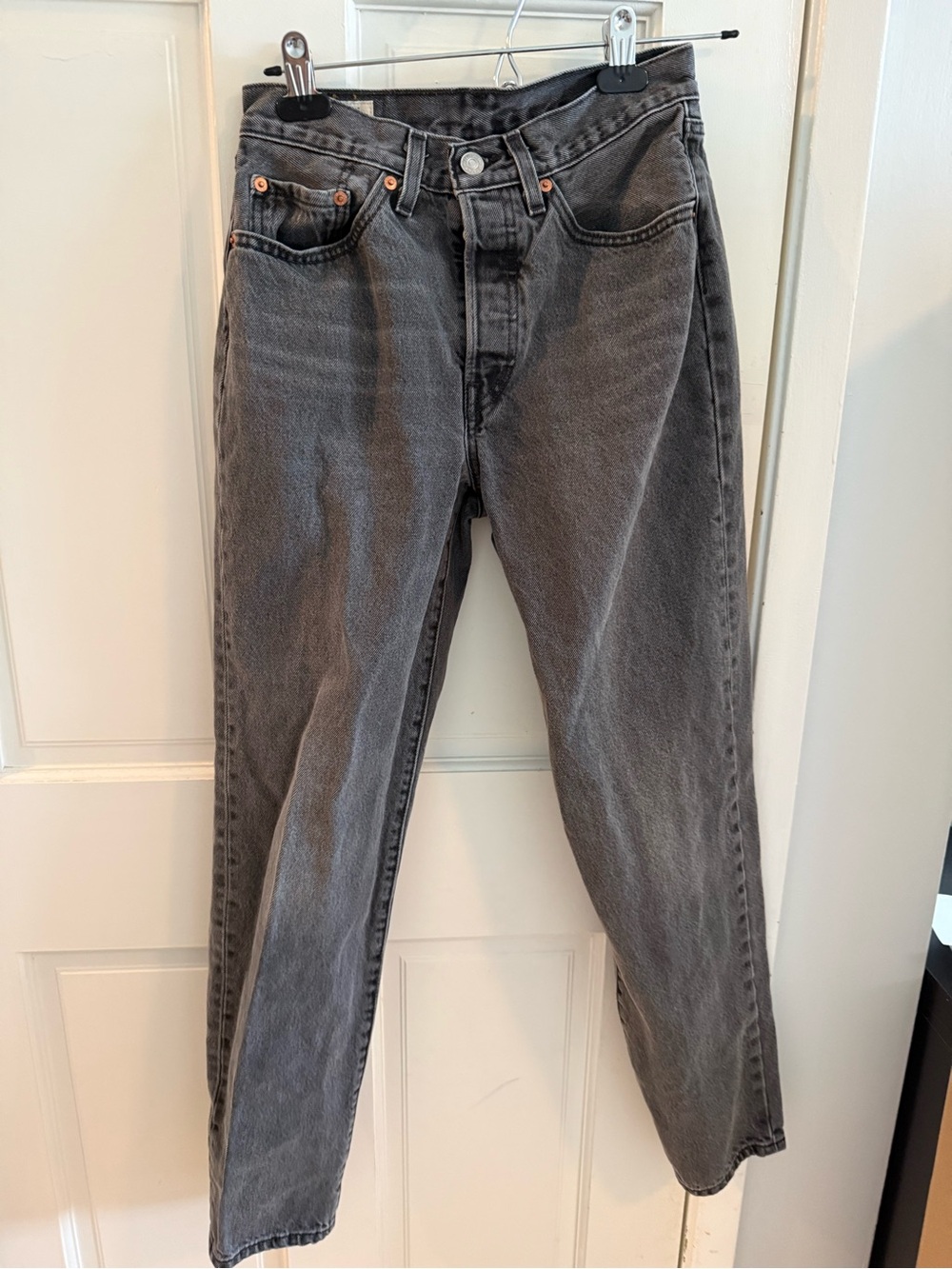 Levi's Men's Washed Charcoal Slim Straight Jeans
